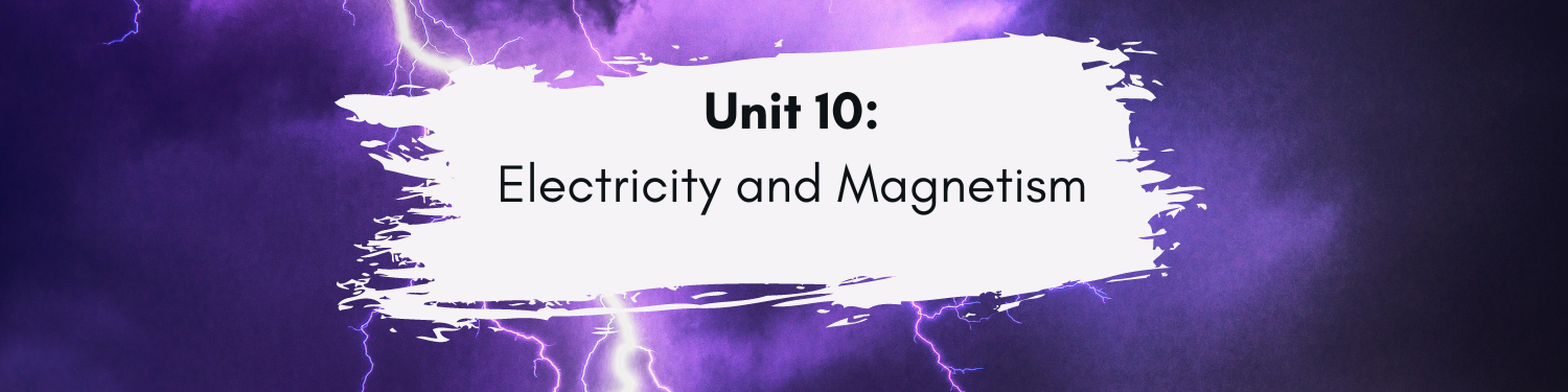 Unit 10: Electricity and Magnetism Banner